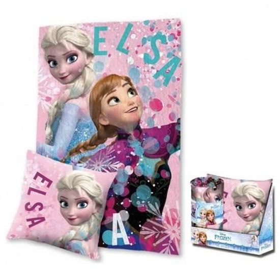 La Reine des Neiges - Disney Frozen - Enfants Coussin - My Hero rose  35x35cm - Cdiscount Maison