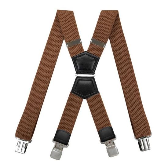 Bretelles Vélo Christophe – Clips Métal + Cuir, Noir, Taille Universelle, Neuves D’Origine Italie