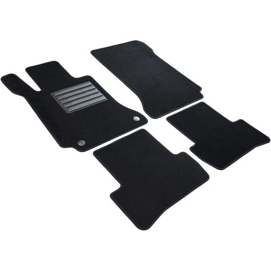 Tapis De Sol Spécifiques Mercedes Classe B W245 (2005-2011) | Caoutchouc Renforcé Avec Fixation Velcro | Protection Auto Sur-mesure (Jeu Avant)