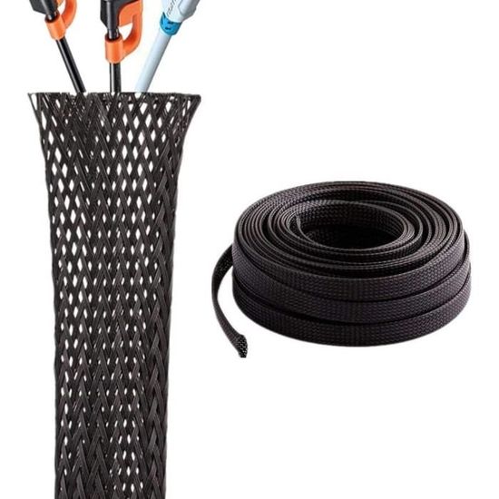 Tube Tuyau SOURCING MAP 1Pcs 5m 8mm Diamètre Gaine Isolation Tresse