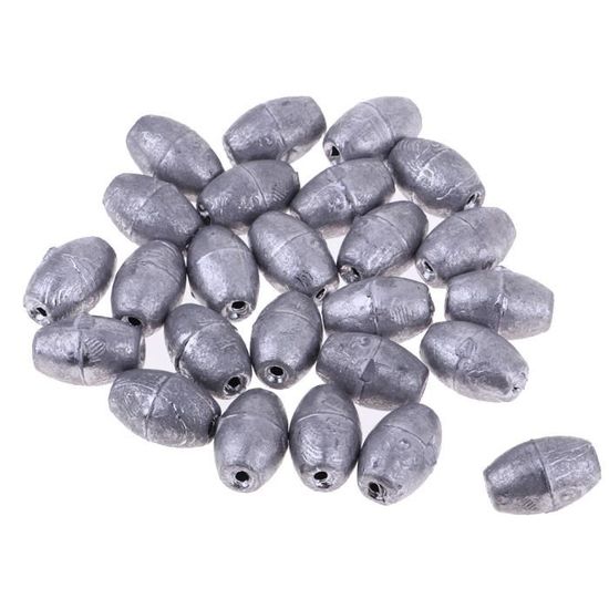 Plomb percé olive - 2 gr par 6 pièces - Plombs Carnassiers (10011667