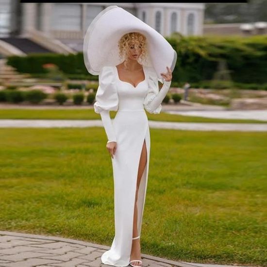 Robe de mariée simple et elegante on sale