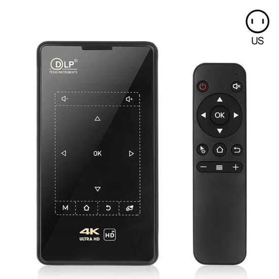 CSQ DLP P09 II 8G MINI 4K Projecteur Android 6.0 Projecteur USB compatible HDMI 2.4G 5G WIFI Bluetooth 4.1 Projecteur Home Cinema