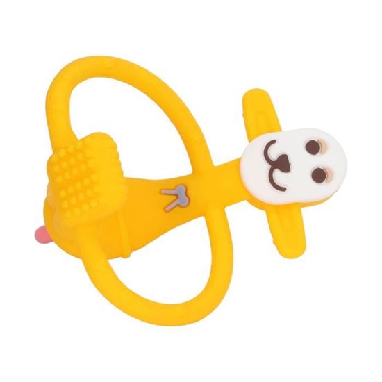 SALALIS anneau de dentition pour bébé Jouet de dentition pour bébé Kit de  jeu de silicone de jeux accessoire Jaune ensoleillé - Cdiscount  Puériculture & Eveil bébé