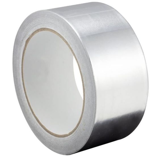 Film Aluminium Autocollant Cuisine 40 Cm X 5 M – Protection Étanche Anti-Huile & Anti-Taches, Argenté