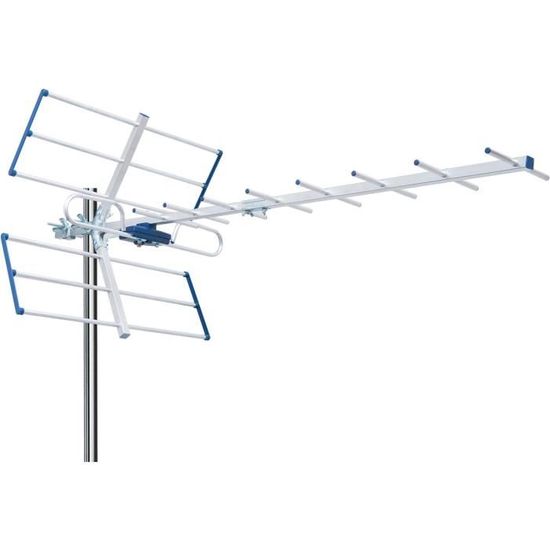 Antenne TNT LowcostMobile RAD92-DVB-ULTRAMAX 18,5 DBi – Filtre 4G/5G, Portée 100 Km