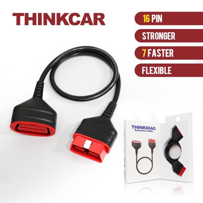 Thinkcar OBDII Extension Cable 16Pin Male To Female OBD2 Connector Diagnostic Tool Extended Adapter