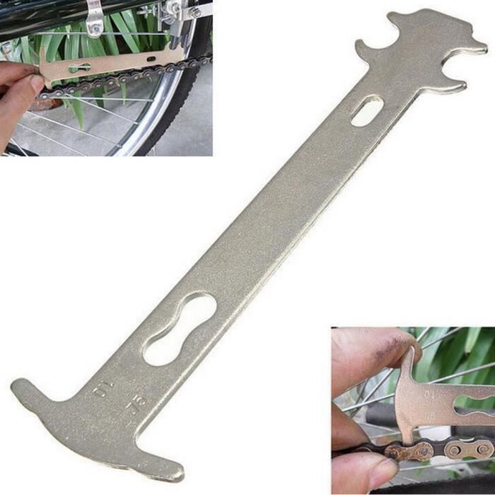 Portable Bike Chain Wear Indicator Gauge Checker Stretched Tool Cycling Bicycle Fu465