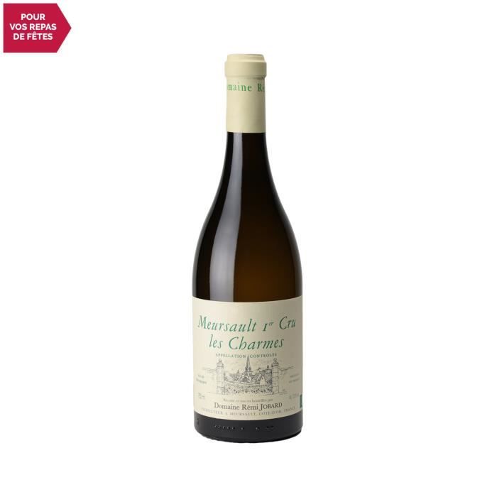 Meursault 1er Cru Charmes Blanc 2019 - 75cl - Domaine Rémi Jobard - Vin AOC Blanc de Bourgogne - Cépage Chardonnay