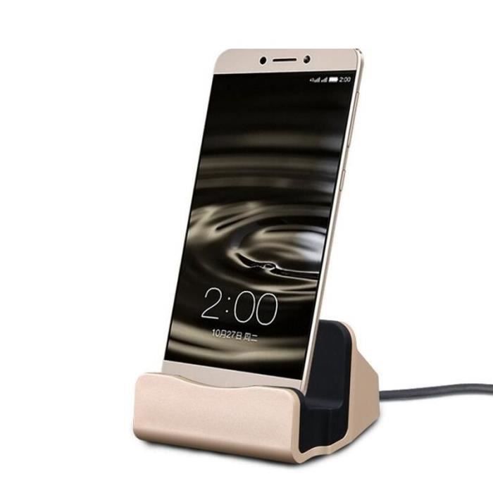 Stations d'accueil,Station de support de quai USB type c pour samsung s10 s9 s 10 s8 s 9 s 8 plus a70 a50 chargeur - Type Rose gold