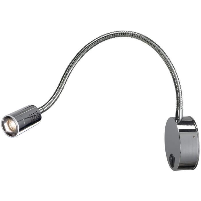 APPLIQUE D INTERIEUR SLV Lampe de lecture LED Dio Flex Plate 3000K Liseuse flexible Lampe Murale pour Eclairage Individuel de B625