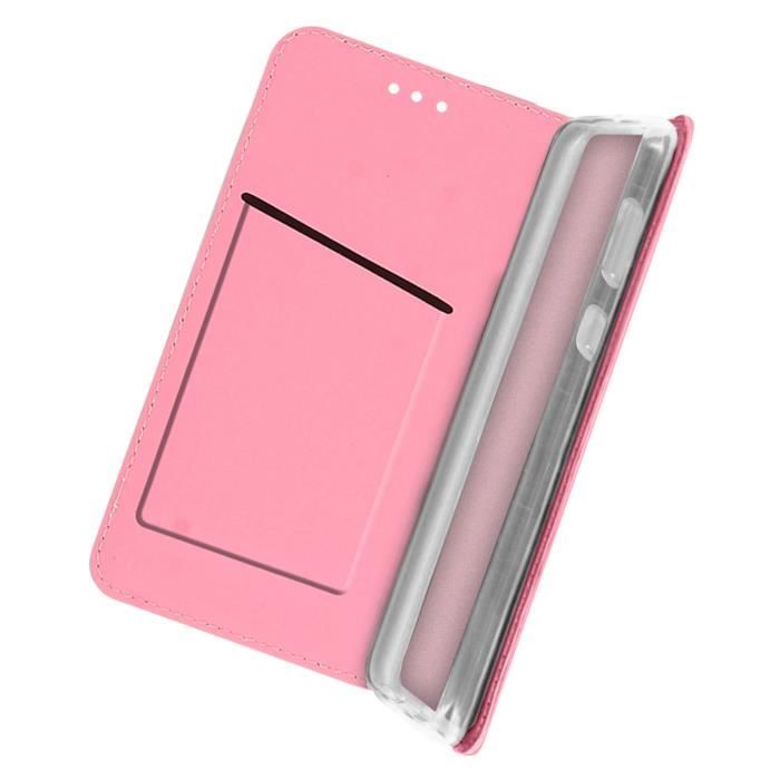 Étui feuilles philodendron Samsung A32 avec Clapet Porte-carte Support Vidéo Rose