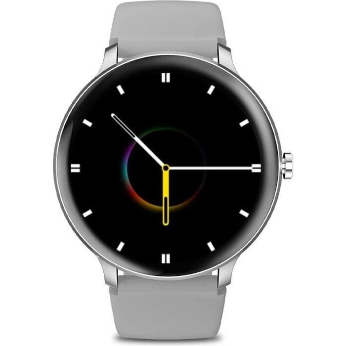 Montre Connectée Blackview X2 Smartwatch Sport Fitness Tracker 9 Modes Sportifs Montre Intelligente IP68 Android IOS - Argent