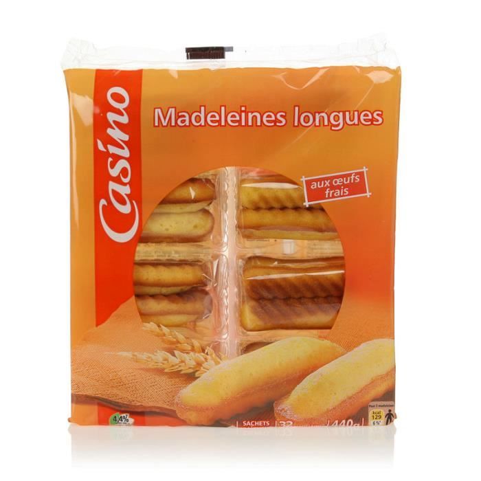 Madeleines longues œufs 2x220 g