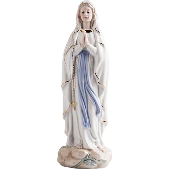 Style européen Céramique Christianisme Jésus, La Vierge Marie Statue En Céramique Décoratif Petits Ornements de Bureau Type A
