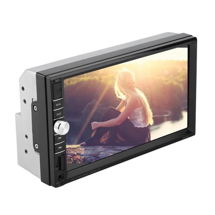 HURRISE lecteur d'autoradio 7inch Double Din Car Multimedia Player Audio Stéréo FM Radio Écran Tactile