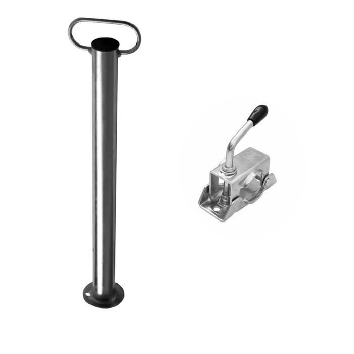 STAND 1 béquille remorque Winterhoff avec collier Ø 48 mm