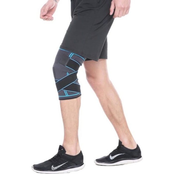 Genouillere Sport de Compression Genouillère Arthrose Knee Brace Pour Cross Fit, Course à Pied, Prévention la Douleur