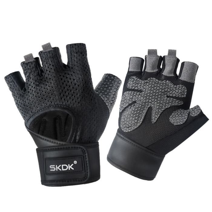 1 paire de gants de sport Gants respirants antidérapants antichoc pour l'exercice