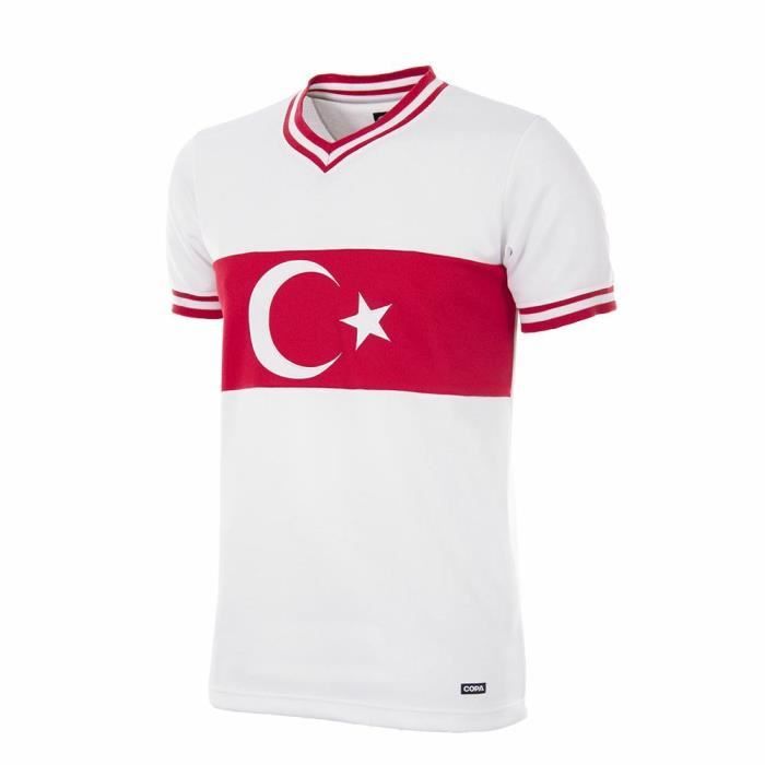 Maillot Turquie 1979 - blanc/rouge - XS