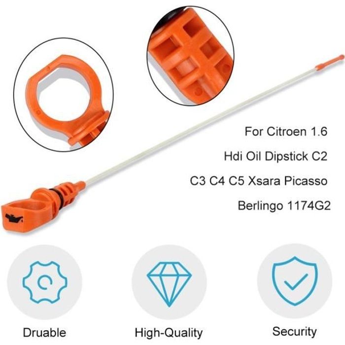 1.6 hdi jauge d'huile de voiture pour citroen c2 c3 c4 c5 xsara picasso berlingo pour peugeot xsara 1174g2