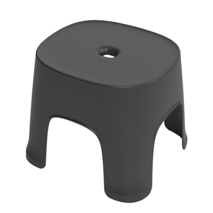 1 PC multi-usage tabouret en anti-dérapant bas chaussures portant salle de bain petit pour la maison (noir) TABOURET