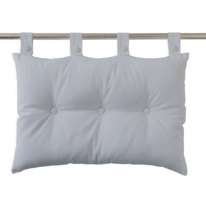 TODAY Coussin tête de lit 100% coton - 50 x 70 cm - Zinc