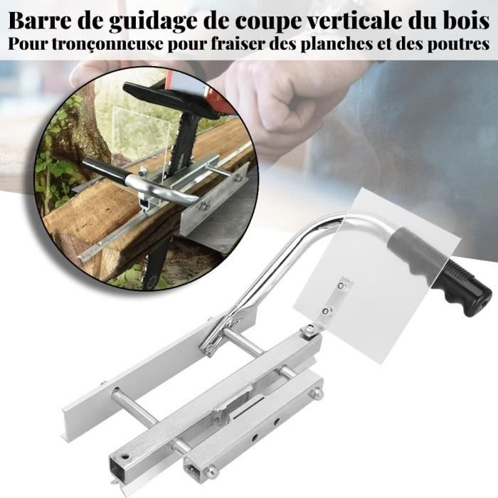 Système de guide de moulin de rail de barre en aluminium de coupe de bois de Rail 38.5*21*11.5cm - SUC5