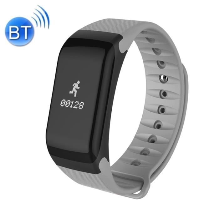 Montre Connectée Ios Android Smartwatch Sport Cardio Podomètre étanche Ip66 Gris - Yonis