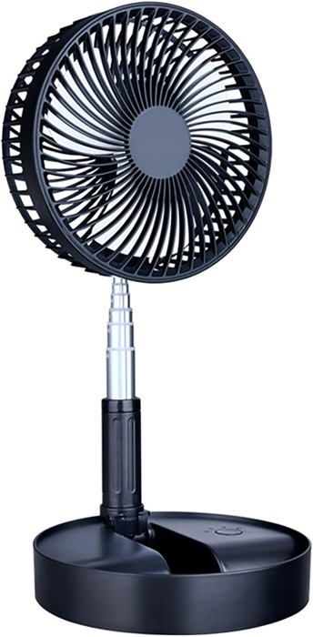 Mini Ventilateur De Bureau Pliable USB Ruiqas 4 Vitesses - Hauteur Réglable Pour Maison & Camping