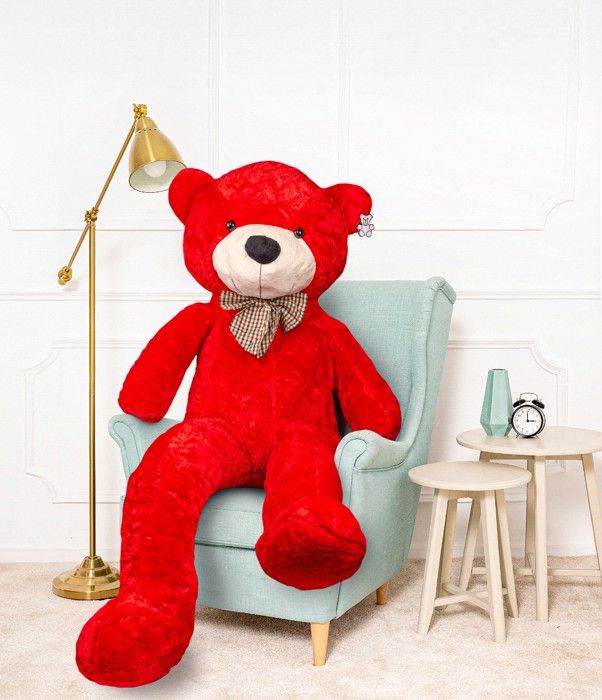 Ours en peluche rouge new arrivals
