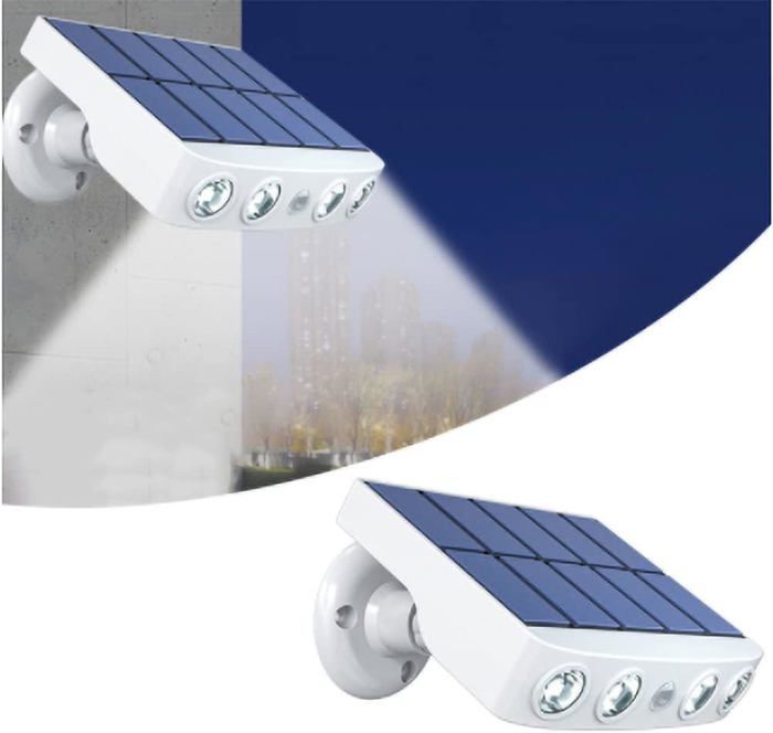 Lampe Murale Solaire à Détecteur de Mouvement
