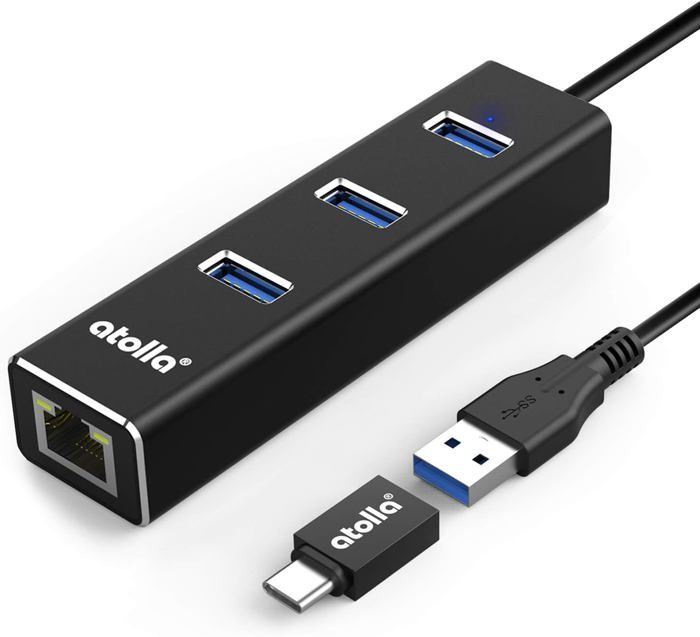 Adaptateur USB-C Vers Double USB 3.0 - 10 Gbit/s - Compatible Steam Deck | NFHK