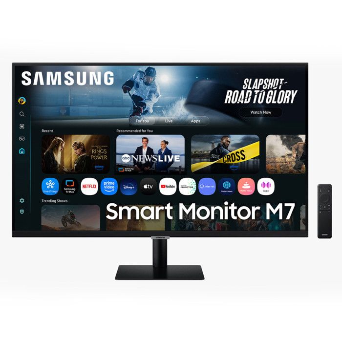 Samsung Monitor Smart M7 M70F 32 UHD 4K Nero con Gaming Hub e Workspace USB C