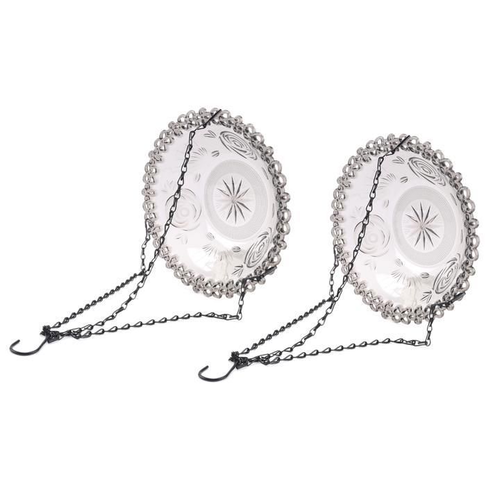 Suspendue en Forme de Fleur DOiseau Bain DOiseaux pour Décoration Extérieure de Jardin Fournitures de Mangeoire à Oiseaux