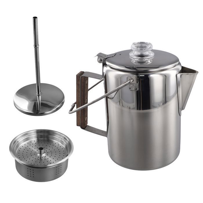 Cafetière en acier inoxydable, théière, pot de camping, percolateur - Chine Col de cygne bouilloire à café et verser sur le pot de thé prix