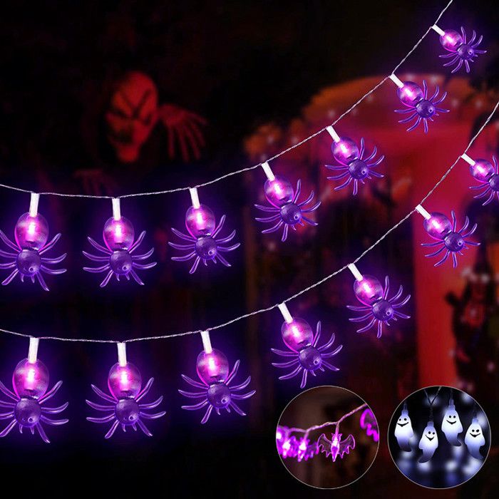 Halloween Guirlande Lumineuse Intérieur, 12 Packs 2M 20 Led Orange