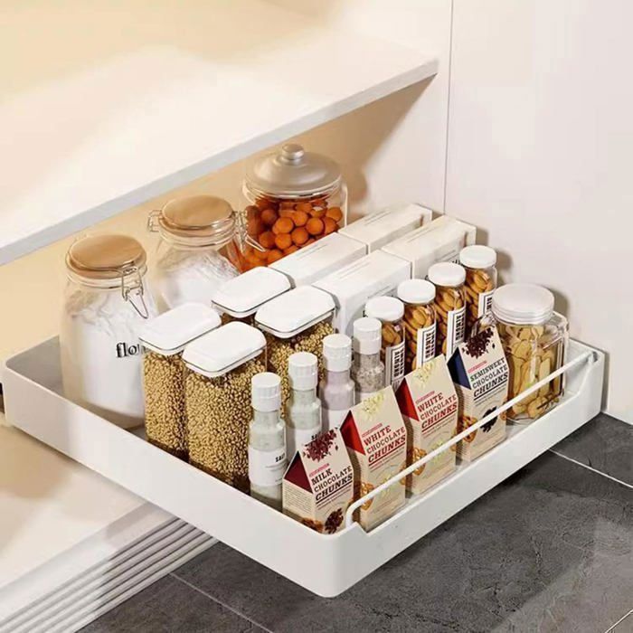 Tiroir Coulissant Cuisine Bac Coulissant Placard Cuisine Organisateur DArmoires De Cuisine Pour Armoires de Cuisine 43 x 35 x 7 cm