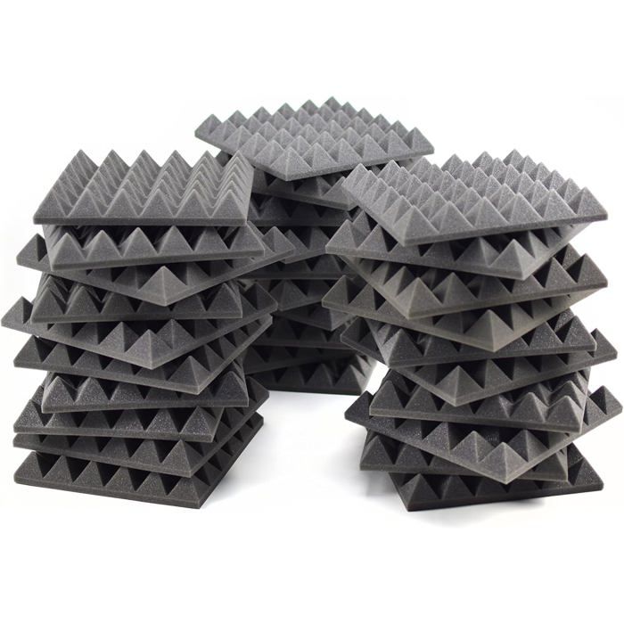 Mousse acoustique pyramidale - 1 pièce - 30x30x5cm