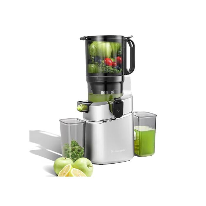 Extracteur de Jus - AMZCHEF - SJ-036 - 250W - Triple Filtre - Argent - Amzchef