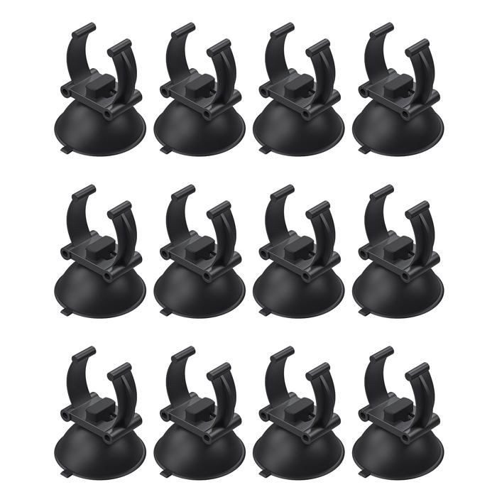 Ventouses pour chauffage daquarium tubes de 28 cm pour lampes chauffantes (ne convient pas aux tubes dair comprimé) lot de 12.