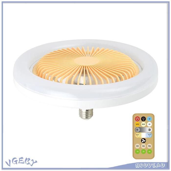 Duokon ventilateurs de plafond avec lumières Aoresac Mini ventilateur de plafond avec lumière ventilateur de plafond linge pack Or - Duokon