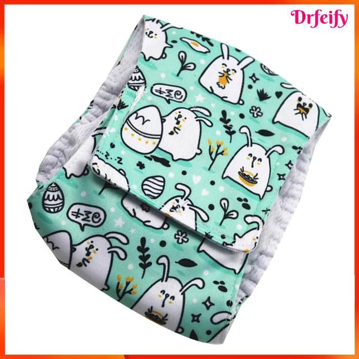 AKOZON couche lavable pour chien mâle - nylon anti-fuite respirante réglable taille S (petits animaux)