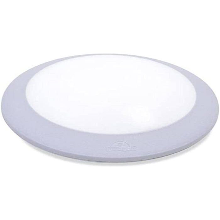 Fumagalli Applique extérieure et intérieure Plafonnier IP66 étanche au plafond ou au mur rond Ø275 mm Gris résine avec douille E27