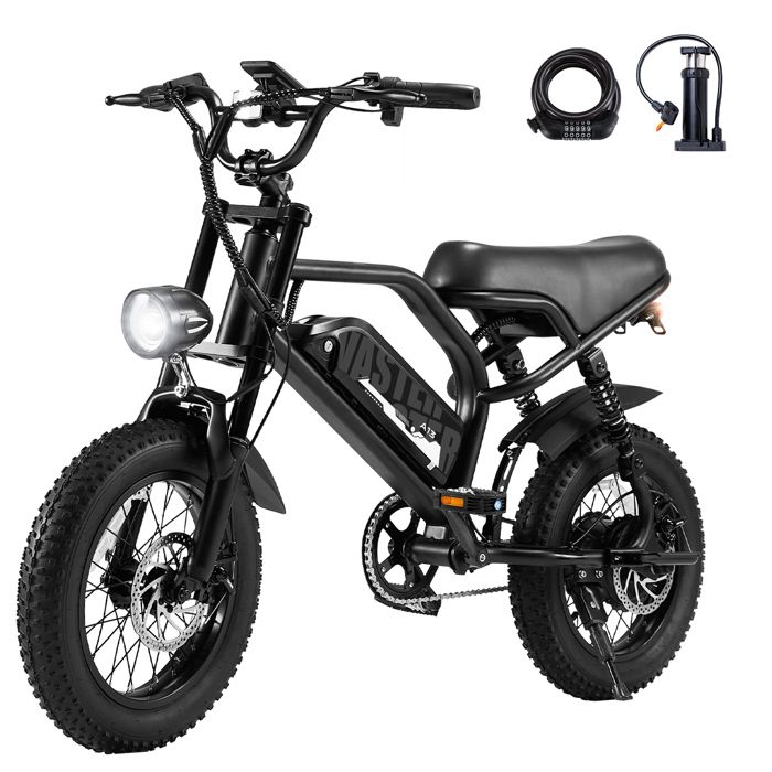 AVDLEU A13+ vélo électrique tout-terrain pour jeunes 16 pouces batterie amovible 36V 12 8Ah moteur moyeu arrière 250W (UE