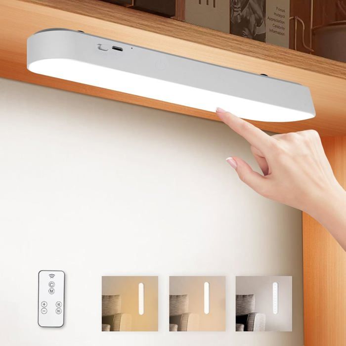 Lampe Placard Magnétique 26cm – Télécommande 3 Modes USB