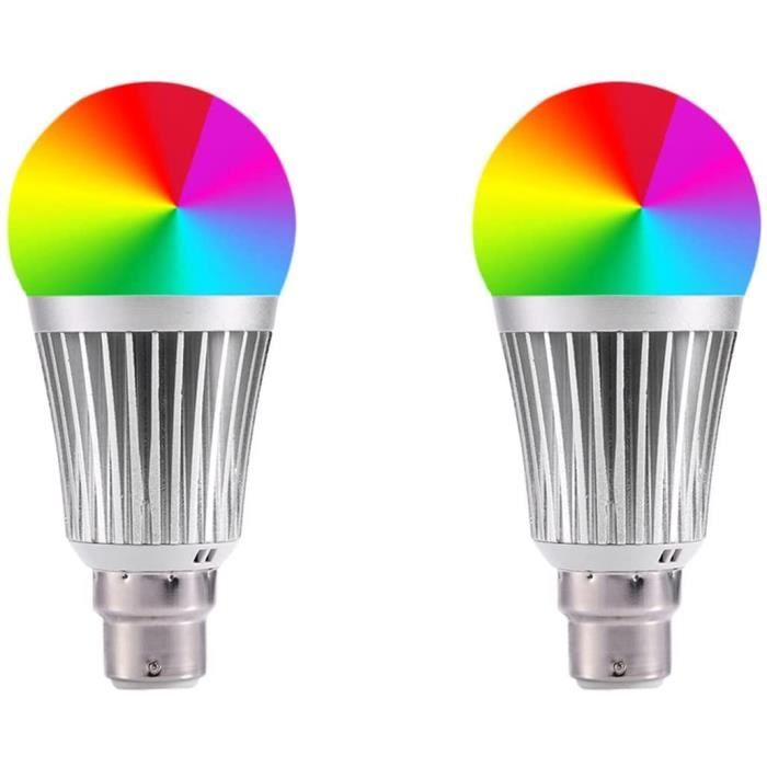 Ampoule Connectée Wifi Pieds de Lampes E27 E14 B22 LED Multicouleurs  intensité variable Lumière Ambiance Avec Alexa-Google Hom[358] - Cdiscount  Maison