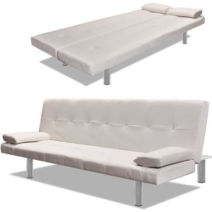 Canape Lit Reglable Avec 2oreillers Banquette Clic Clac Canape Lit