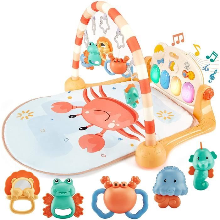 Jouet Bebe 0 3 6 9 12 Mois Tapis Musical D Eveil Et D Activite Piano Pour Bebe Gym Tapis Avec Musique Et Lumieres Cadeau Pour A104 Cdiscount Puericulture Eveil Bebe