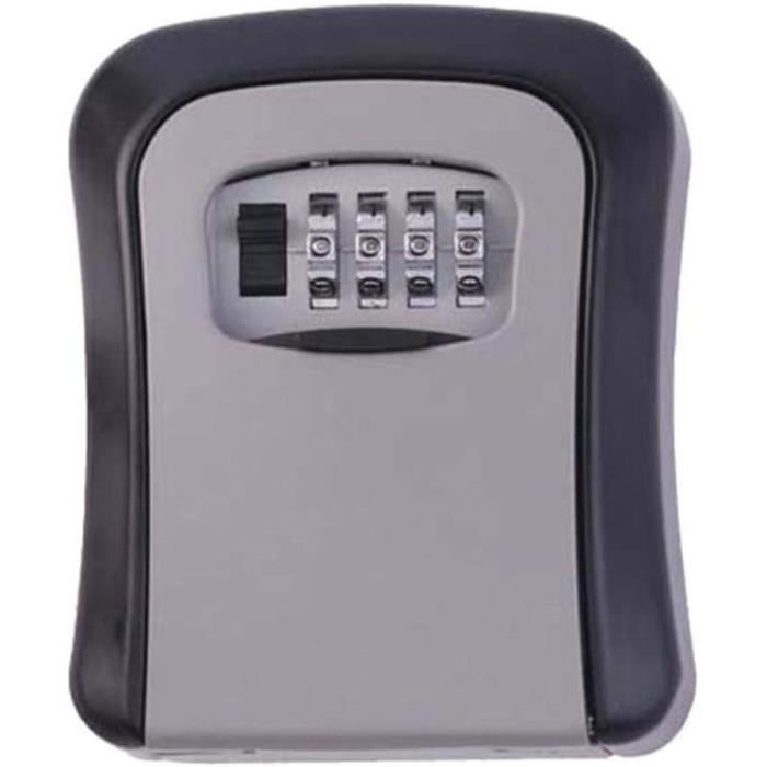 COFFRE FORT,SILVER--Boîte De Verrouillage à Clé à Combinaison à 4